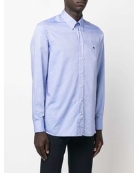 Chemise à manches longues bleu clair Etro