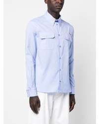 Chemise à manches longues bleu clair Marni