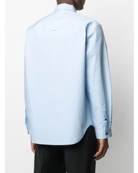 Chemise à manches longues bleu clair Valentino