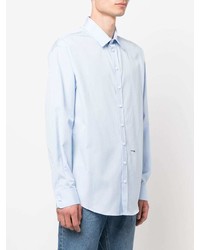 Chemise à manches longues bleu clair DSQUARED2