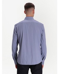 Chemise à manches longues bleu clair BOSS