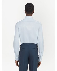 Chemise à manches longues bleu clair Ermenegildo Zegna