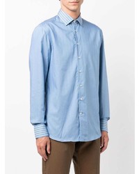 Chemise à manches longues bleu clair Etro