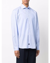 Chemise à manches longues bleu clair Fay