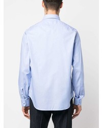 Chemise à manches longues bleu clair Gucci