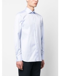 Chemise à manches longues bleu clair Zegna