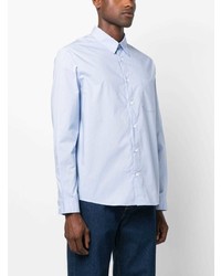 Chemise à manches longues bleu clair A.P.C.