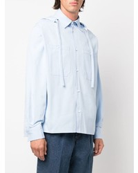 Chemise à manches longues bleu clair Loewe