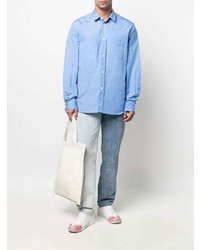 Chemise à manches longues bleu clair Junya Watanabe MAN