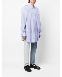 Chemise à manches longues bleu clair Maison Margiela