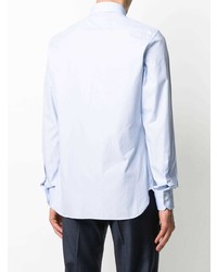 Chemise à manches longues bleu clair Ermenegildo Zegna