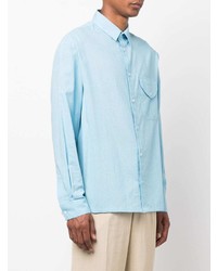 Chemise à manches longues bleu clair Jacquemus