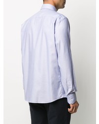 Chemise à manches longues bleu clair Z Zegna