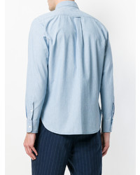 Chemise à manches longues bleu clair MAISON KITSUNÉ