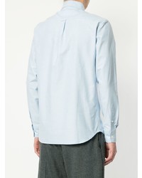 Chemise à manches longues bleu clair MAISON KITSUNÉ