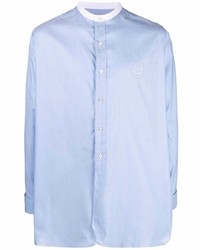 Chemise à manches longues bleu clair Maison Margiela