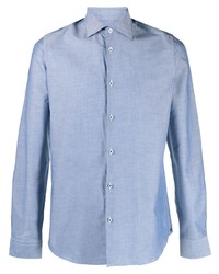 Chemise à manches longues bleu clair Manuel Ritz