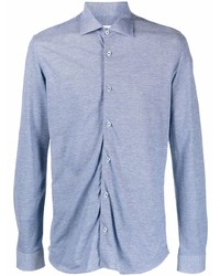 Chemise à manches longues bleu clair Manuel Ritz