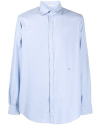 Chemise à manches longues bleu clair Massimo Alba