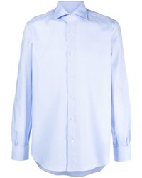 Chemise à manches longues bleu clair Mazzarelli