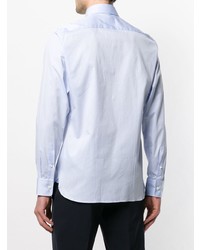 Chemise à manches longues bleu clair Z Zegna