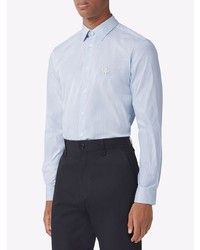 Chemise à manches longues bleu clair Burberry