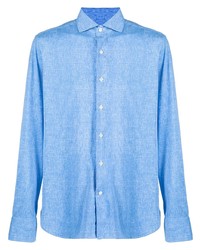 Chemise à manches longues bleu clair Orian