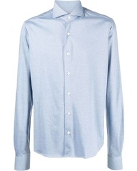 Chemise à manches longues bleu clair Orian