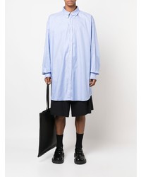 Chemise à manches longues bleu clair Maison Margiela