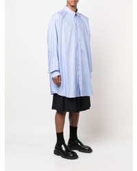 Chemise à manches longues bleu clair Maison Margiela