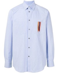 Chemise à manches longues bleu clair Paul Smith