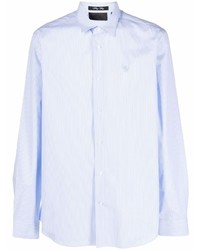 Chemise à manches longues bleu clair Philipp Plein