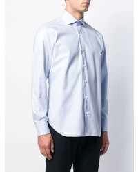 Chemise à manches longues bleu clair Barba