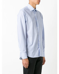 Chemise à manches longues bleu clair Canali