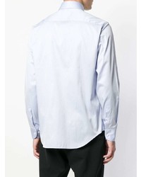 Chemise à manches longues bleu clair Giorgio Armani