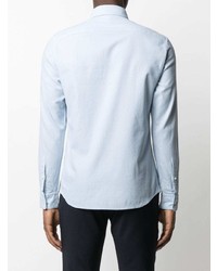 Chemise à manches longues bleu clair Z Zegna