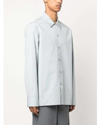 Chemise à manches longues bleu clair Jil Sander