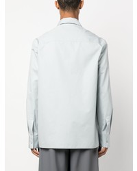 Chemise à manches longues bleu clair Jil Sander