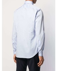 Chemise à manches longues bleu clair Corneliani