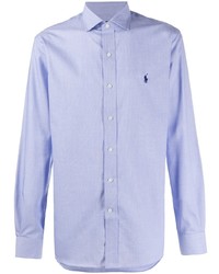 Chemise à manches longues bleu clair Polo Ralph Lauren