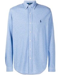 Chemise à manches longues bleu clair Polo Ralph Lauren