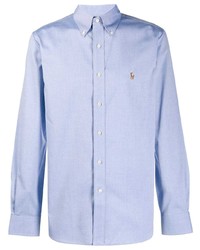 Chemise à manches longues bleu clair Polo Ralph Lauren