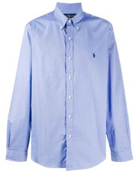 Chemise à manches longues bleu clair Polo Ralph Lauren