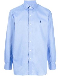 Chemise à manches longues bleu clair Polo Ralph Lauren