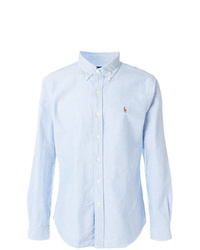 Chemise à manches longues bleu clair Polo Ralph Lauren