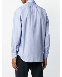 Chemise à manches longues bleu clair Canali