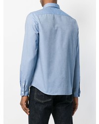 Chemise à manches longues bleu clair A.P.C.