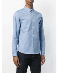 Chemise à manches longues bleu clair A.P.C.