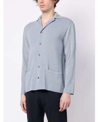 Chemise à manches longues bleu clair Lardini