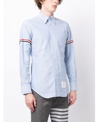 Chemise à manches longues bleu clair Thom Browne